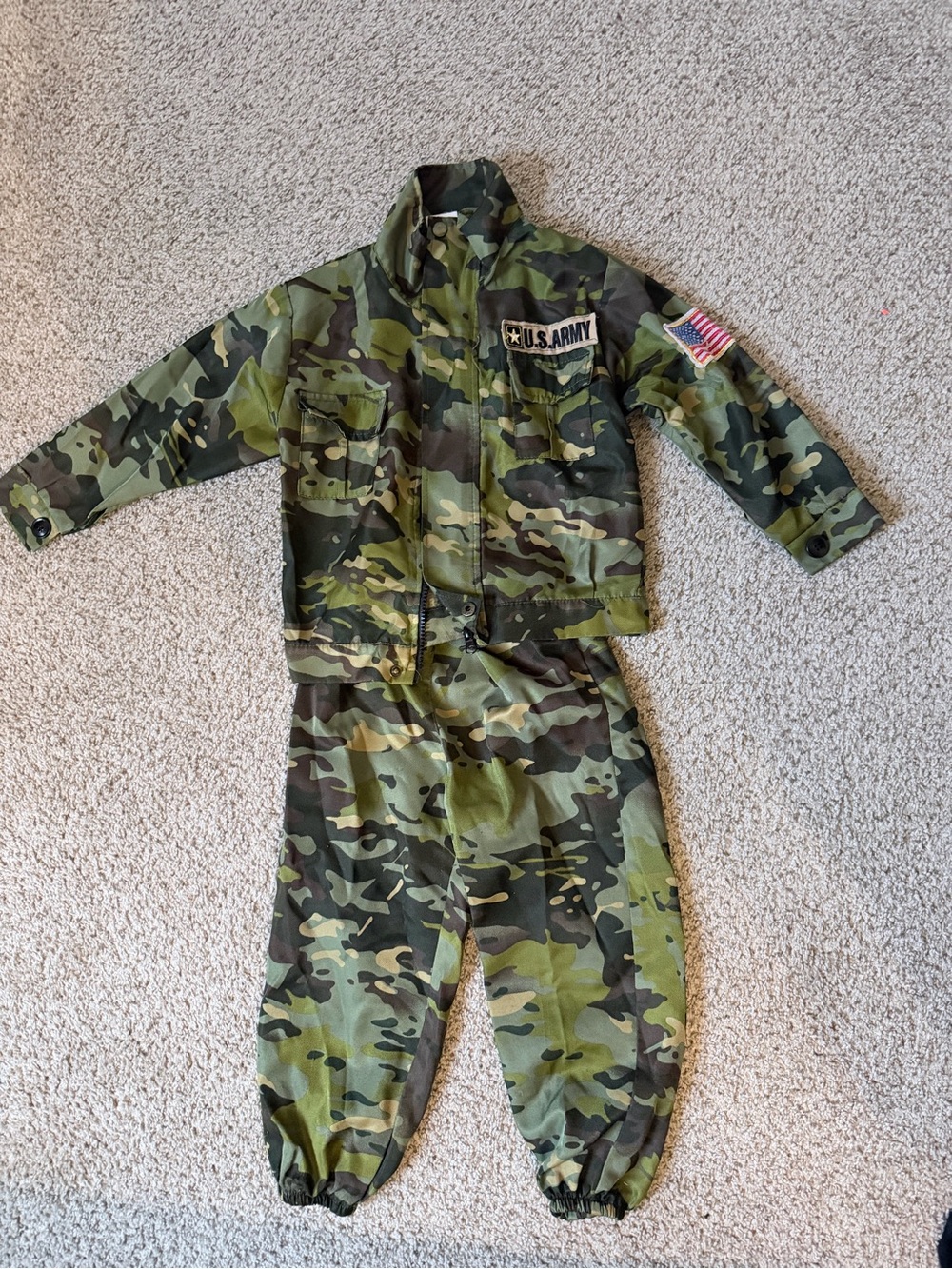U.S. Army Kids Camo Costume Set - Green and Brown